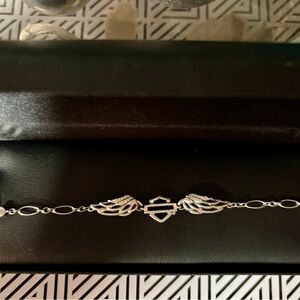 Harley Davidson bracelet with diamonds